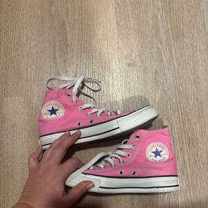Unisex Pink Converse trainers women’s 6.5 men 4.5 #converse